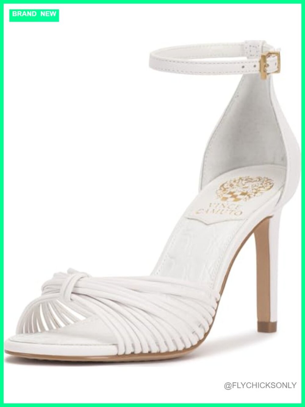 Vince Camuto Blaine Strappy Faux Leather Heeled Sandals